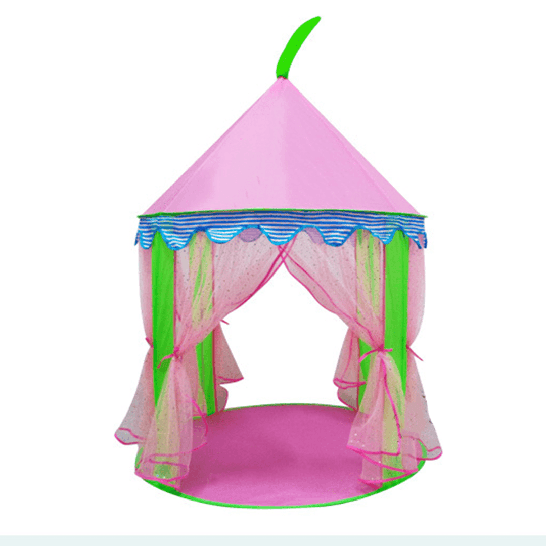 Children Kids Teepee Play Tent Princess Castle Girls Playhouse Indoor - MRSLM