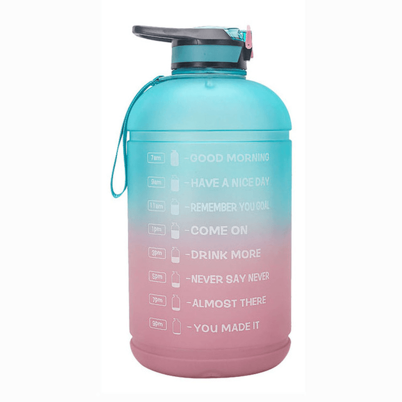 Ipree® 3.78L Gradient Water Bottle Straw Sports Kettle Drink Water Cup Outdoor Camping Travel - MRSLM