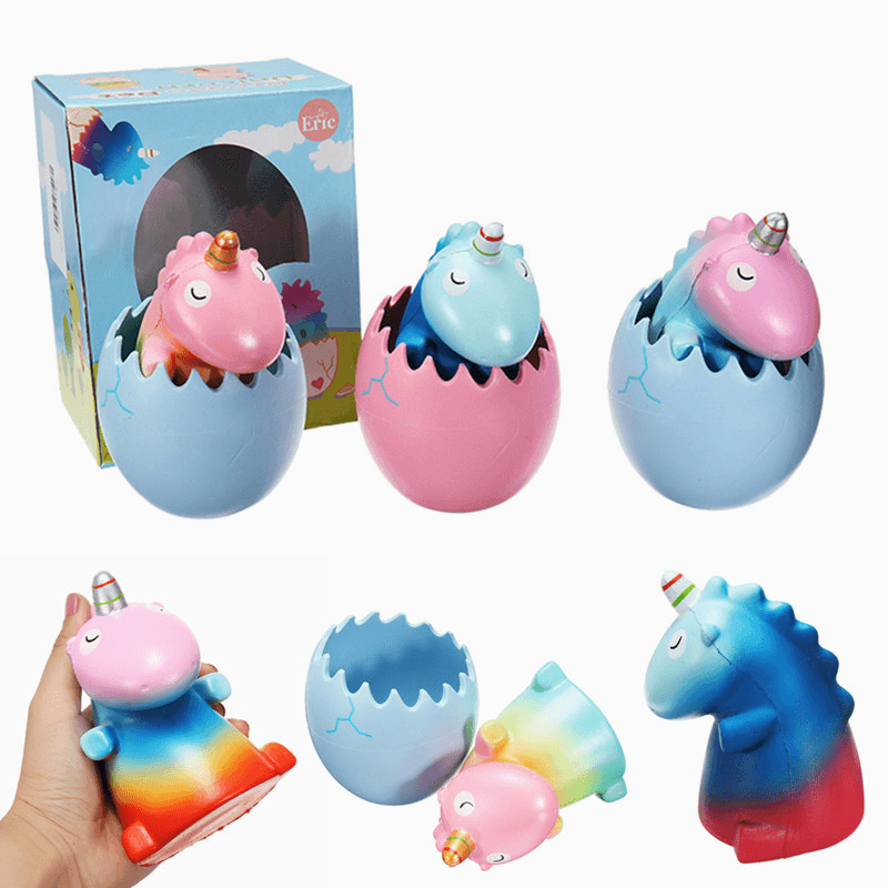 Eric Squishy Unicorn Dragon Pet Dinosaur Egg Slow Rising with Packaging Collection Gift Toy - MRSLM