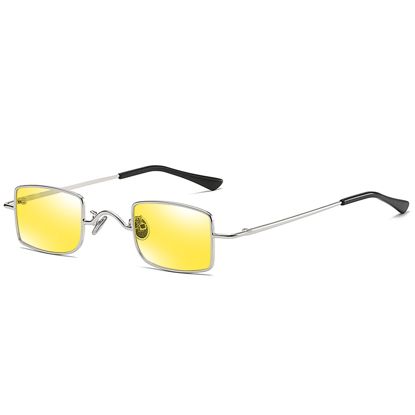 Men'S and Women'S Metal Mini Small Frame Retro Sunglasses - MRSLM