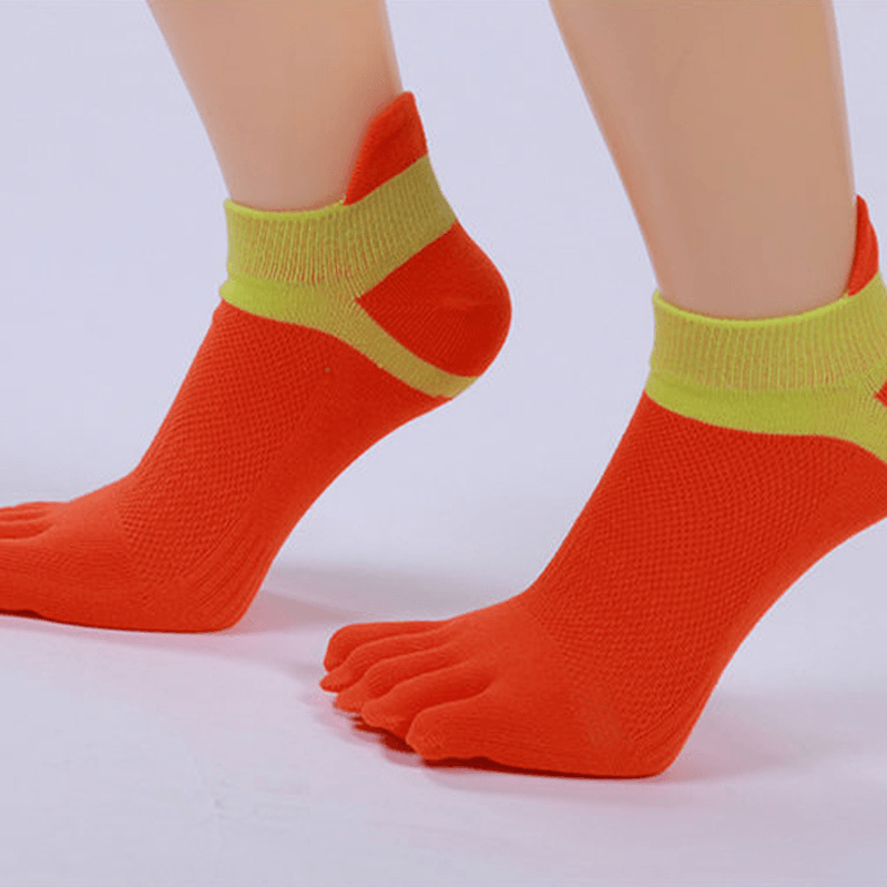 Women Five Toes Breathable Sports Yoga Sock Cotton Exercise Cycling Ankle Socks - MRSLM