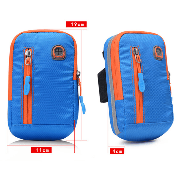 Women Nylon Waterproof Arm Bag Running Phone Bag Crossbody Bag - MRSLM