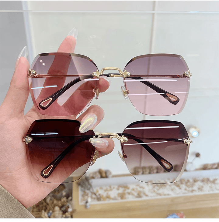 Frameless UV Protection Square Sunglasses - MRSLM