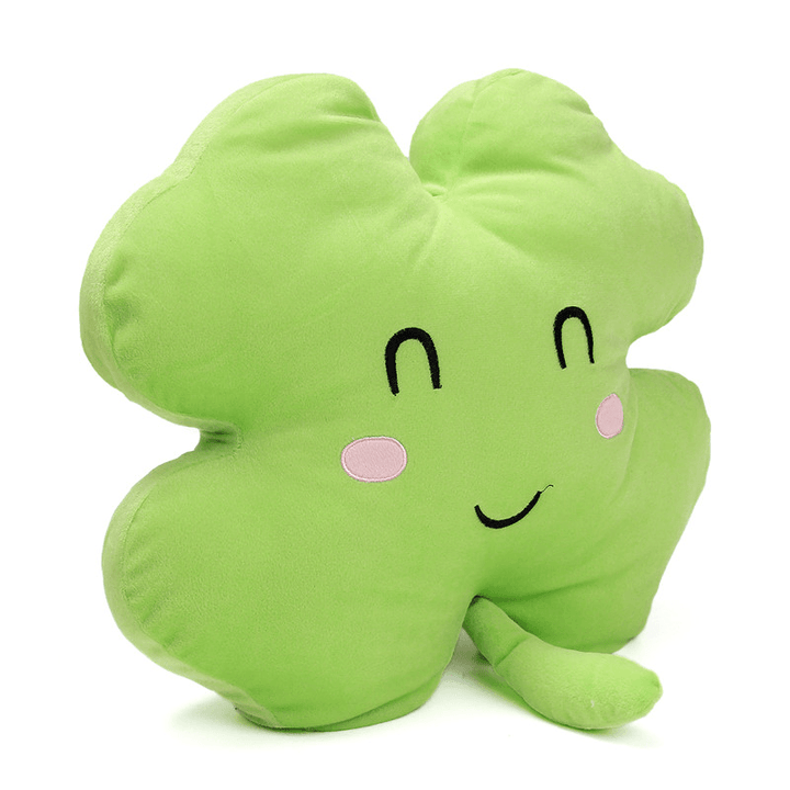 1PC 40Cm Cute Clover Shamrock Soft Stuffed Plush Toy Happy Love Ornament Soft Doll - MRSLM