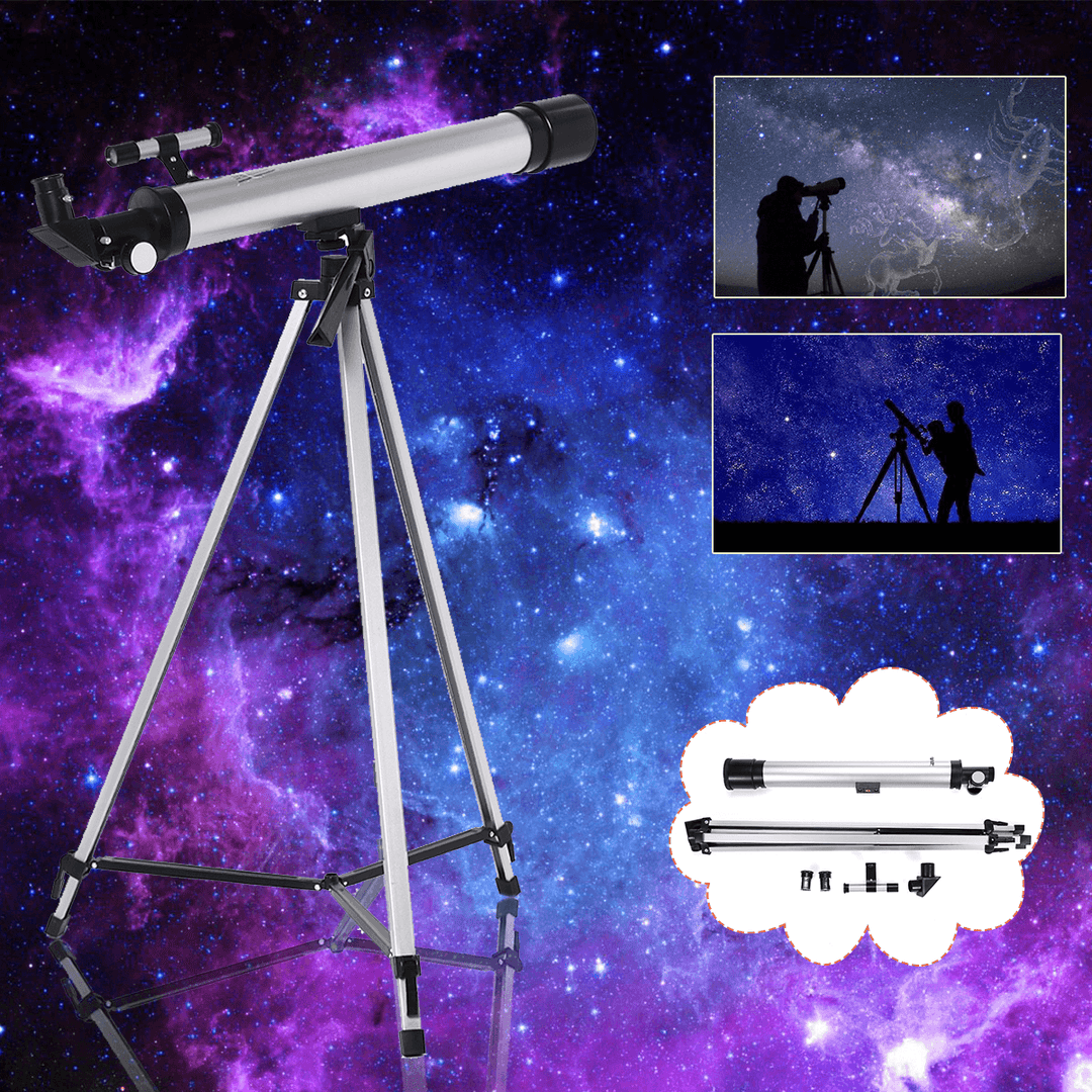 Professional Reflector Astronomical Telescope + Adjustable Tripod Science Education for Gift - MRSLM