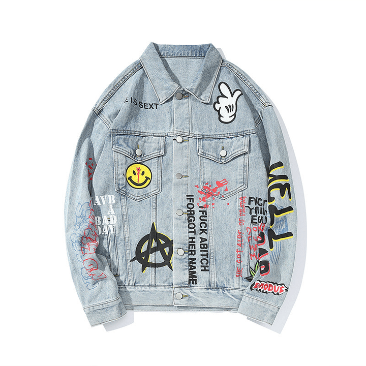 Graffiti Loose All-Match Jacket - MRSLM