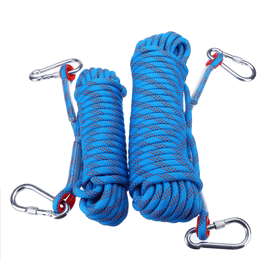 10Mm 10/20M Professional Rock Climbing Cord Outdoor Hiking Rope High Strength Safety Sling Cord Rappelling Rope Equipment Tool - MRSLM