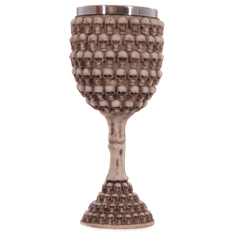 Creative Skull Red Wine Goblet 3D Stereoscopic Stainless Knight Wine Glass - MRSLM