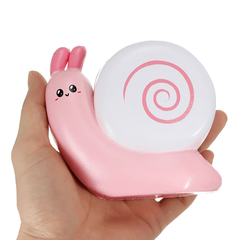 Squishy Snail Pink Blue Jumo 12Cm Slow Rising with Packaging Collection Gift Decor Toy - MRSLM