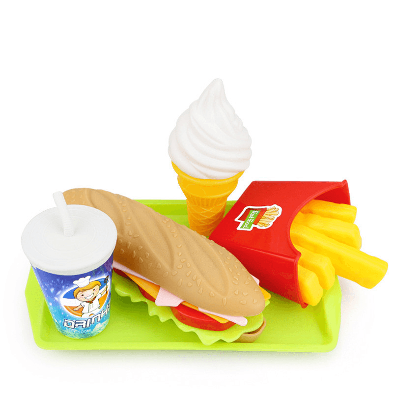 Cut Fruit Toy Steak Western Food Restaurant Hamburger - MRSLM