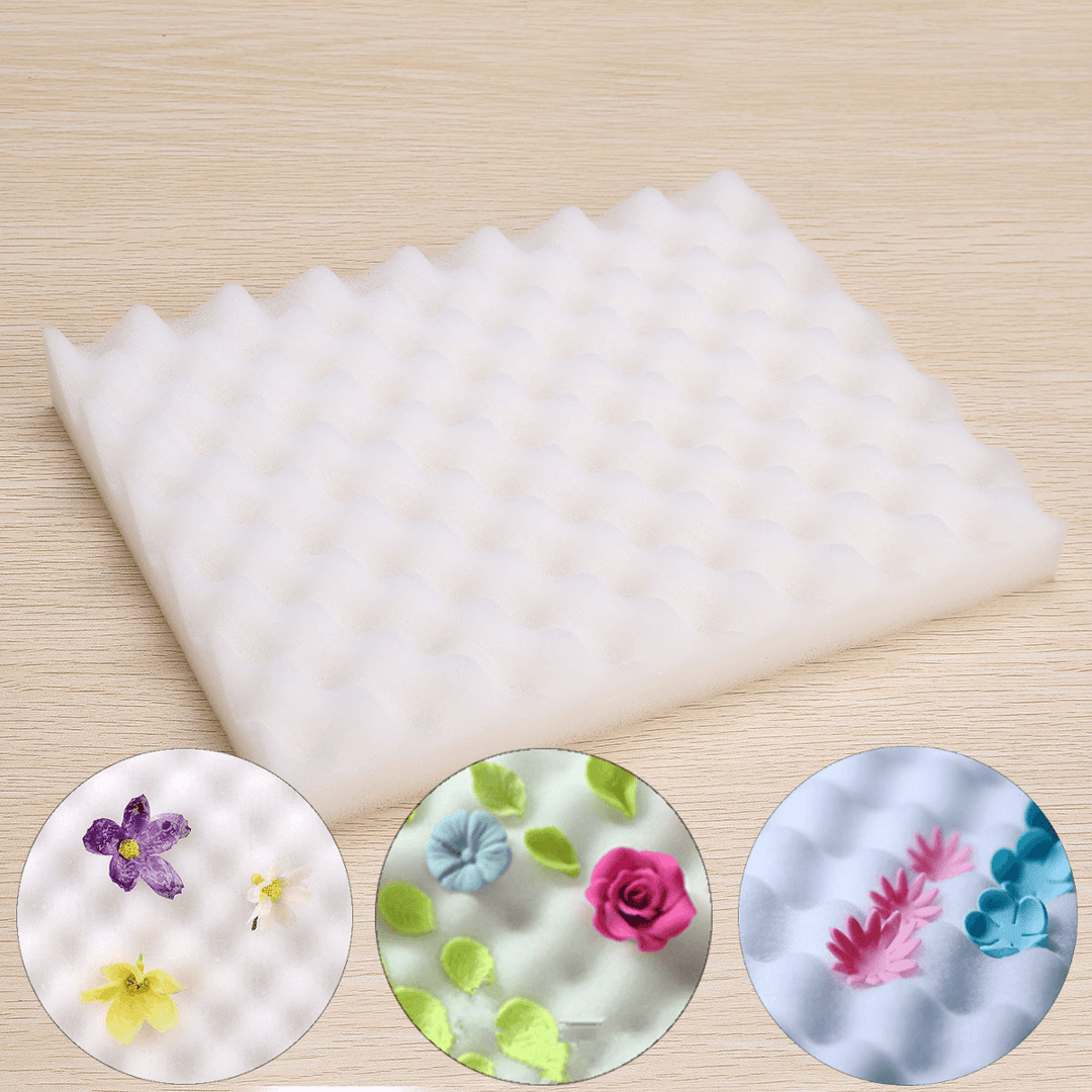 2Pcs Flower Drying Mats Sponge Pads Cake Fondant Sugarcraft Decoration DIY Mould - MRSLM