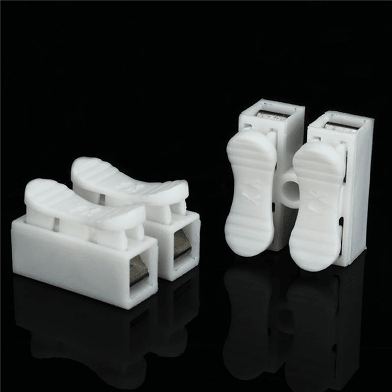 Excellway® CH2 Quick Wire Connector Terminal Block Spring Connector White - MRSLM