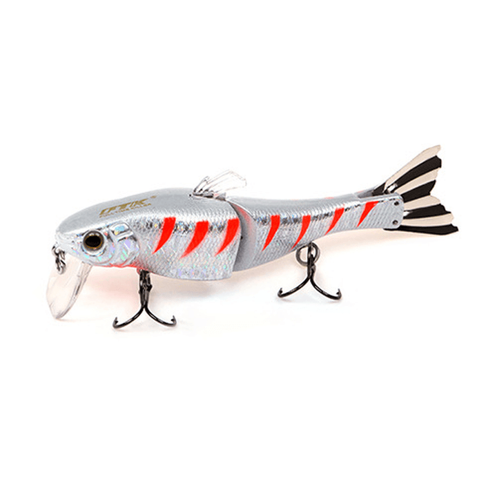 HF021 1Pc 95Mm 13G Minnow Fishing Lure Hard Bait 2 Sections Double Hook Luminous - MRSLM