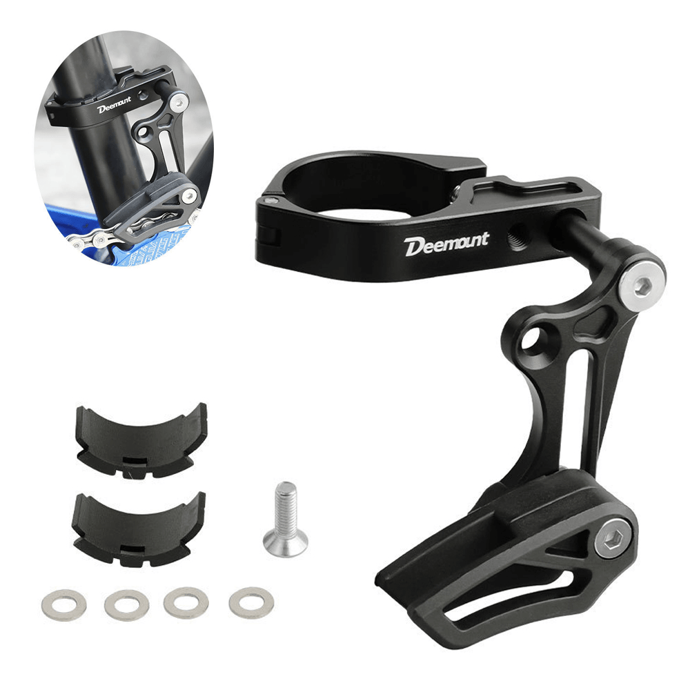 DEEMOUNT MTB Bicycle Chain Guide Bike Chain Protector for 27.2-37.9Mm Diameter Bike Tube Single Disc Mountain Road Bike - MRSLM