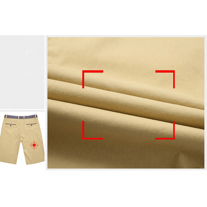 Summer Cotton Knee-Length Outdoor Cargo Pants for Men - MRSLM