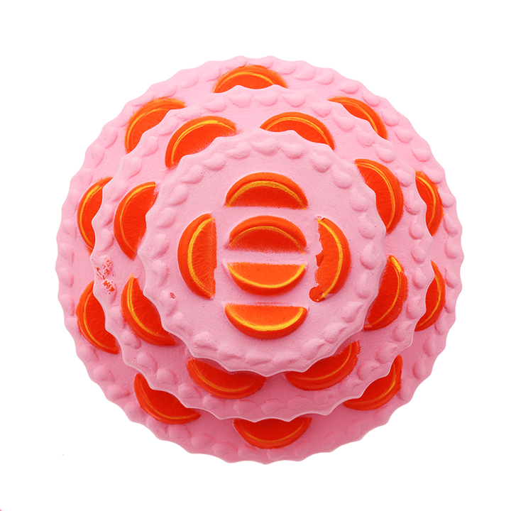 Three Layer Orange Cake Squishy 11Cm Slow Rising anti Stress Collection Gift Soft Toy - MRSLM