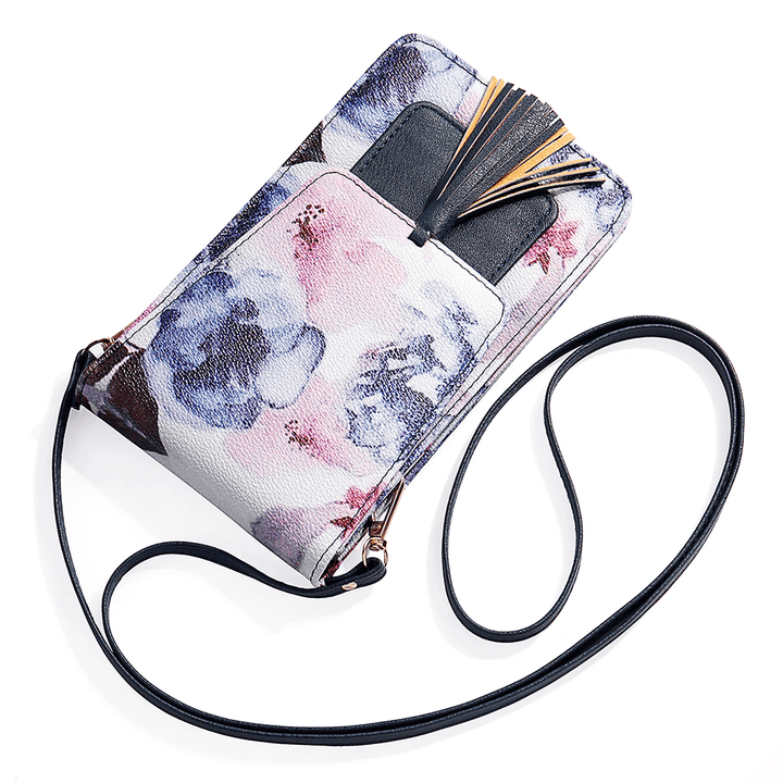 Women Casual Multi-Color Flower National Phone Bag - MRSLM