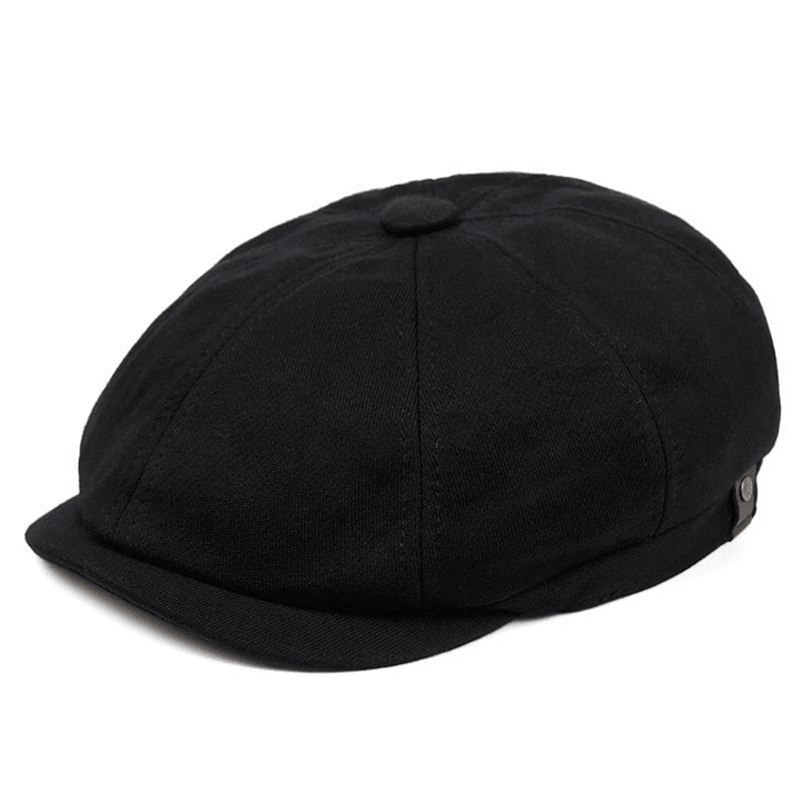 Retro Fashion Male British Wild Beret Octagonal Hat - MRSLM