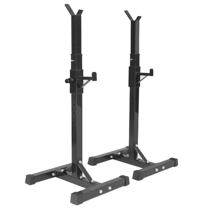 500KG Max Load Adjustable Barbell Stand Multifunction Squat Rack Home Gym Weight Lifting Press - MRSLM