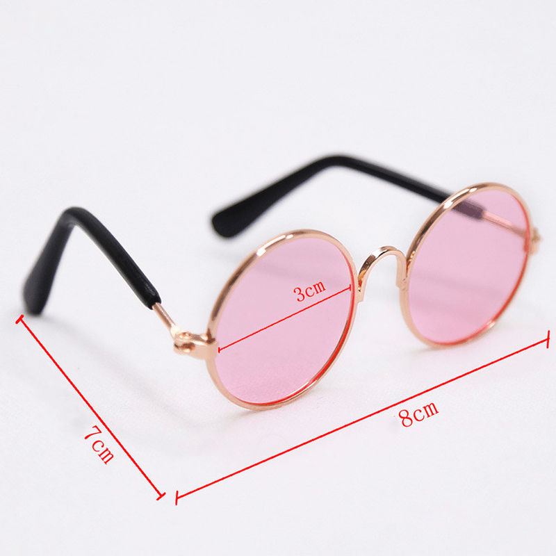 Trendy Vintage round Pet Glasses - MRSLM