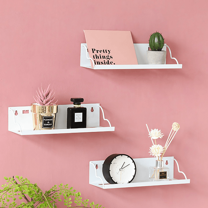 Floating Rack Shelf Wall Mount Book Storage Wooden Hanging DIY Display Decorations - MRSLM