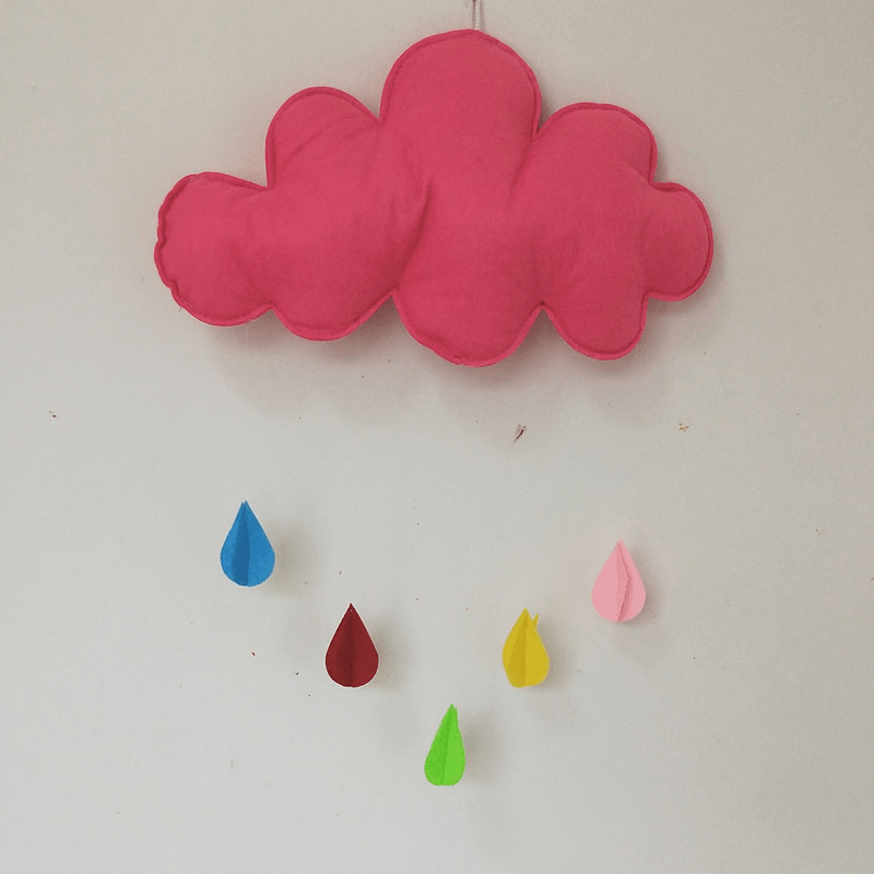 Kids Tent Cloud Wall Hanging Decoration for Baby Room Wall Door - MRSLM