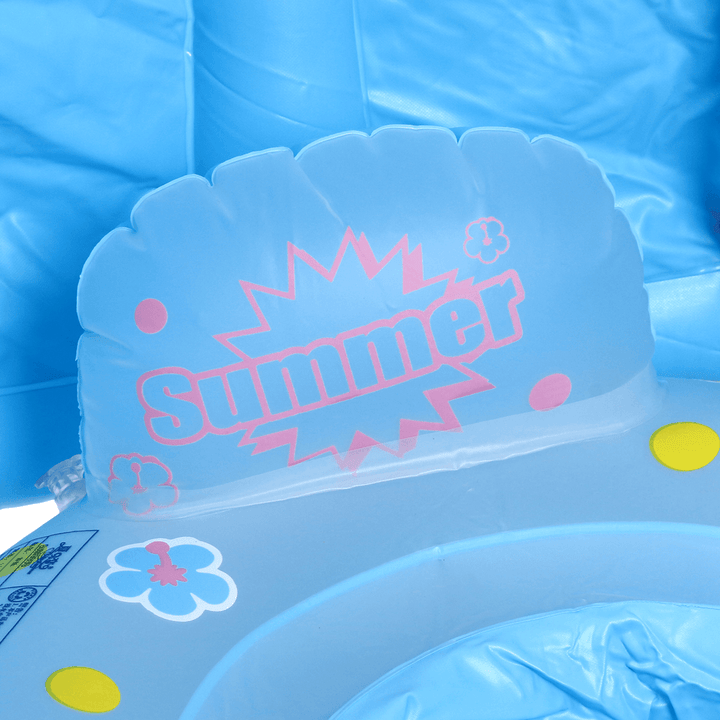 Inflatable Sunshade Baby Kids Water Float Seat Boat Swimming Ring Pool Fun - MRSLM