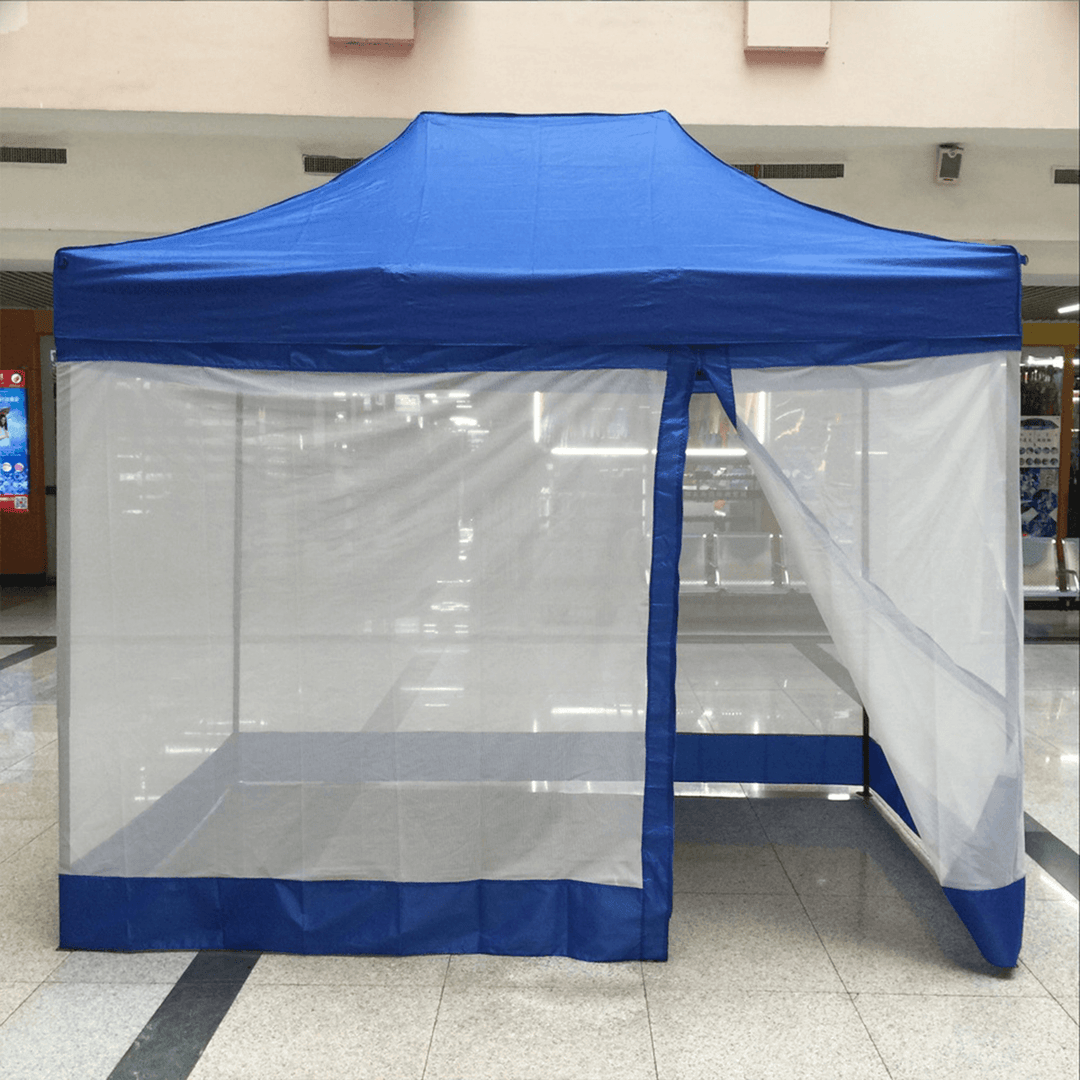 3X3M 1 Side Wall Canopy Anti-Mosquito Nets Breathable Windproof Shelter Tent Outdoor Camping Travel - MRSLM