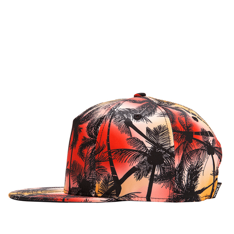 Tropical Wind Coconut Flat Hat Leaf Hip Hop Hat Baseball Cap - MRSLM