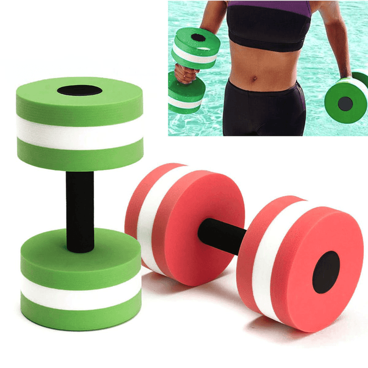 1Pc Water Dumbbell EVA Foam Fitness Sports Swimming Pool Exercise - MRSLM