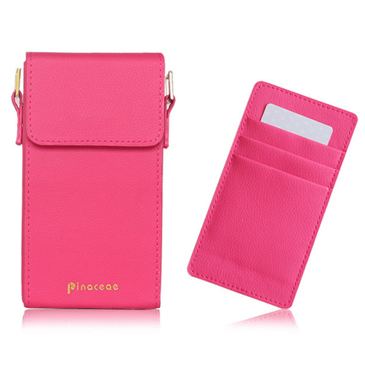 Women PU Hasp Shoulder Bags Mini Crossbody Bags 6'' Phone Case for Iphone 6S plus Samsung Huawei - MRSLM