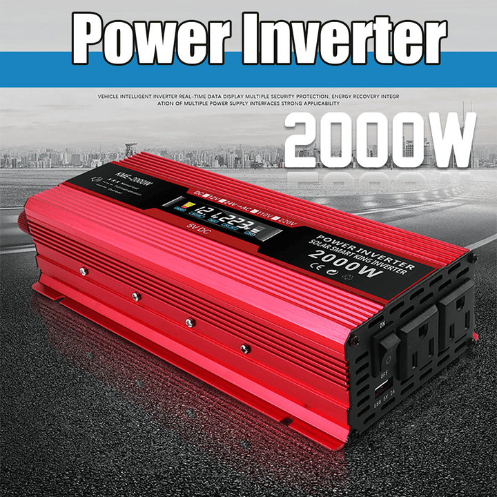 KME-2000W LCD Solar Inverters Anti-Reverse Protection Inverter Modified Sine Wave Power Inverter - MRSLM