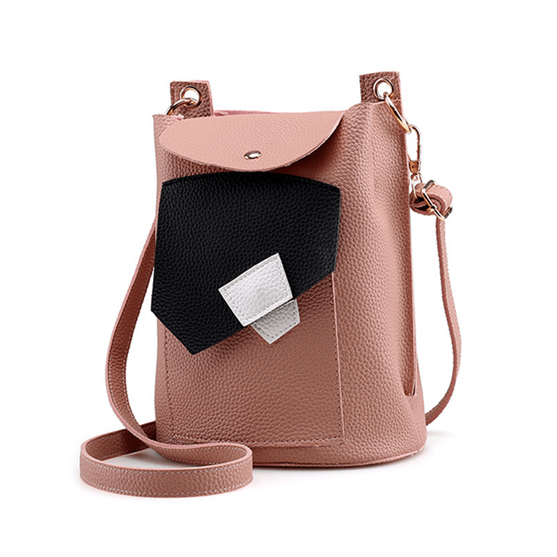 Women PU Leather Cute Phone Bag Trendy Mini Crossbody Shoulder Bag - MRSLM