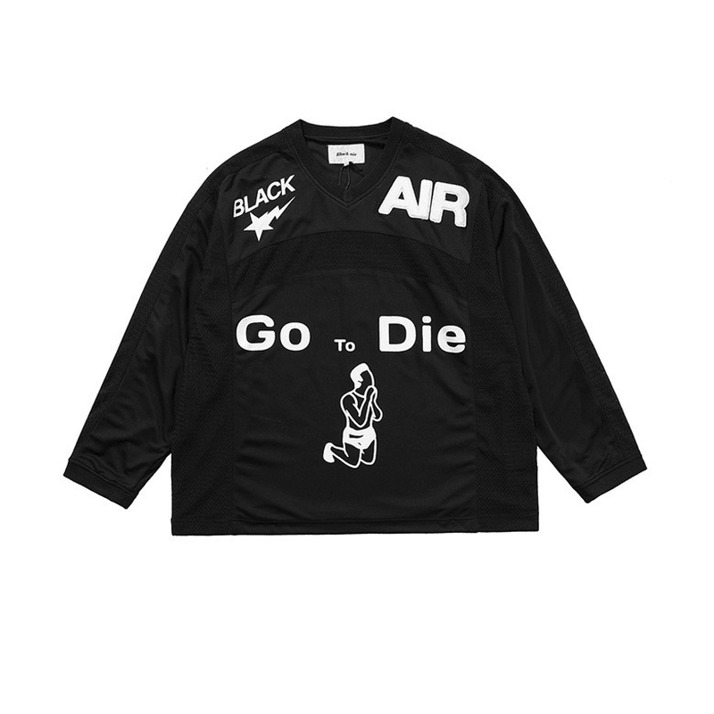 Ancient Embroidery Letters Street Men'S Sweater - MRSLM