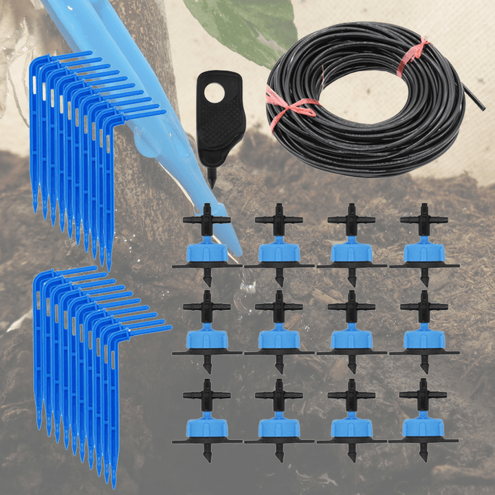 20Set Greenhouse Drip Irrigation 4-Way Drip Arrow 2-Way Transmitter Irrigation System Potted Plants with Greenhouse - MRSLM