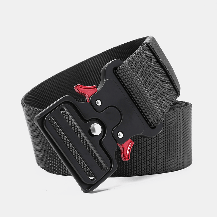 125Cm 4.8Cm Nylon Waist Leisure Belts Zinc Alloy Tactical Belt Quick Release Inserting Buckle - MRSLM