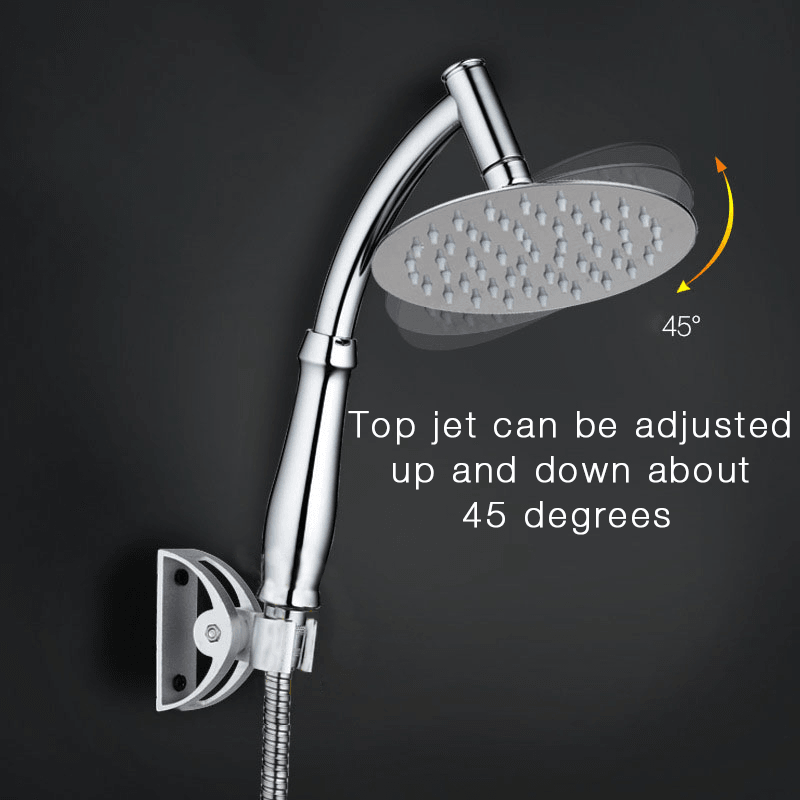 KC-SH531 Rotatable Stainless Steel Top Rainfall Pressure Shower Head Bathroom Sprinkler Top Shower Head - MRSLM