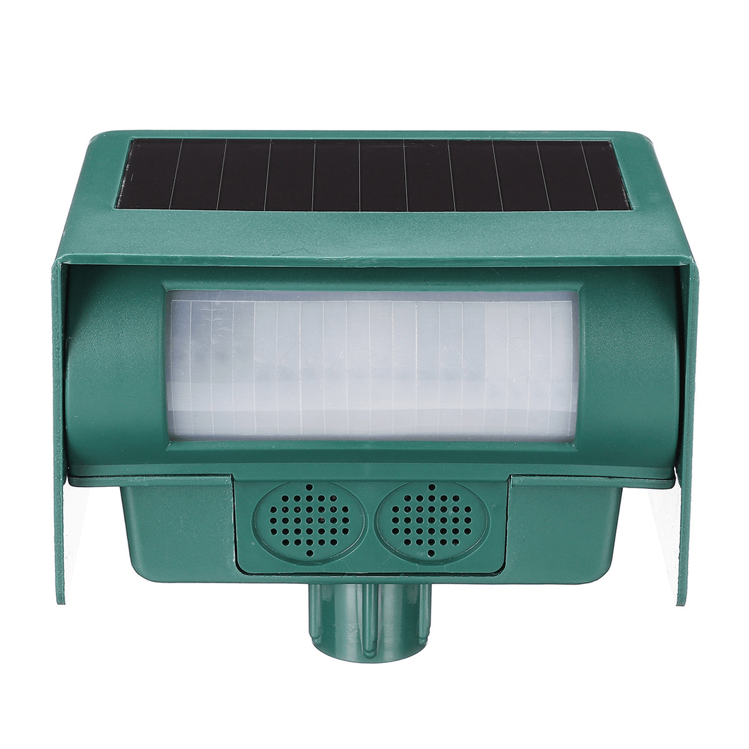 Solar Ultrasonic Vibrating Rodent Mole Solar Snake Repeller Sonic Wave Gopher Repeller Vole Cha-Ser Deterrent Animal Repeller - MRSLM