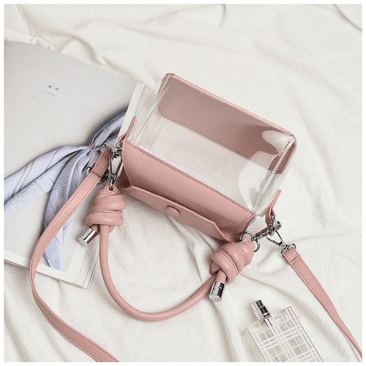 Women Fashion PVC Transparent Crossbody Bag Shoulder Bag - MRSLM