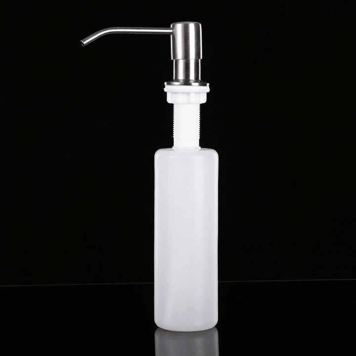 300Ml Stainless Steel Sink-Mounted Liquid Soap Dispenser Kitchen Bathroom Bottle - MRSLM