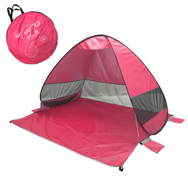 Fully Automatic P0P-UP Tent 2 Second Quick Open Beach Tent with Storage Bag Portable UV Protection Sunshade - MRSLM