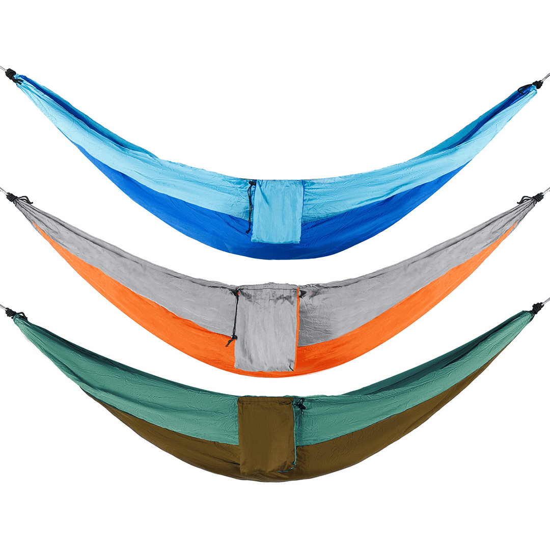 Ipree® Double Person Hammock Nylon Swing Hanging Bed Outdoor Camping Travel Max Load 300Kg - MRSLM