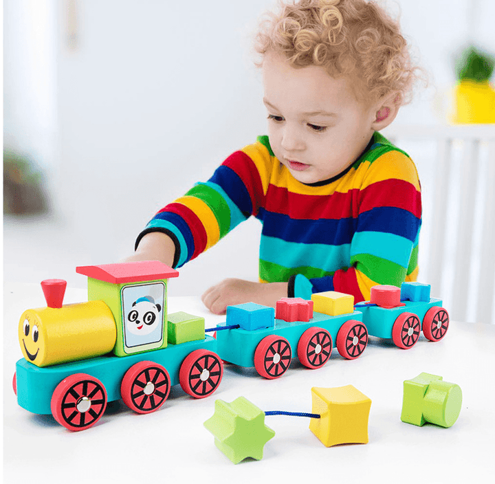 Sports Suit Motherland Edition Smart Fun Train Toy Building Blocks - MRSLM