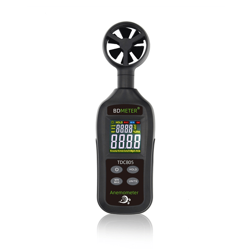 BDMETER TDC805 Handheld Digital Anemometer High-Precision Digital Wind Speed Tester Temperature Meter - MRSLM