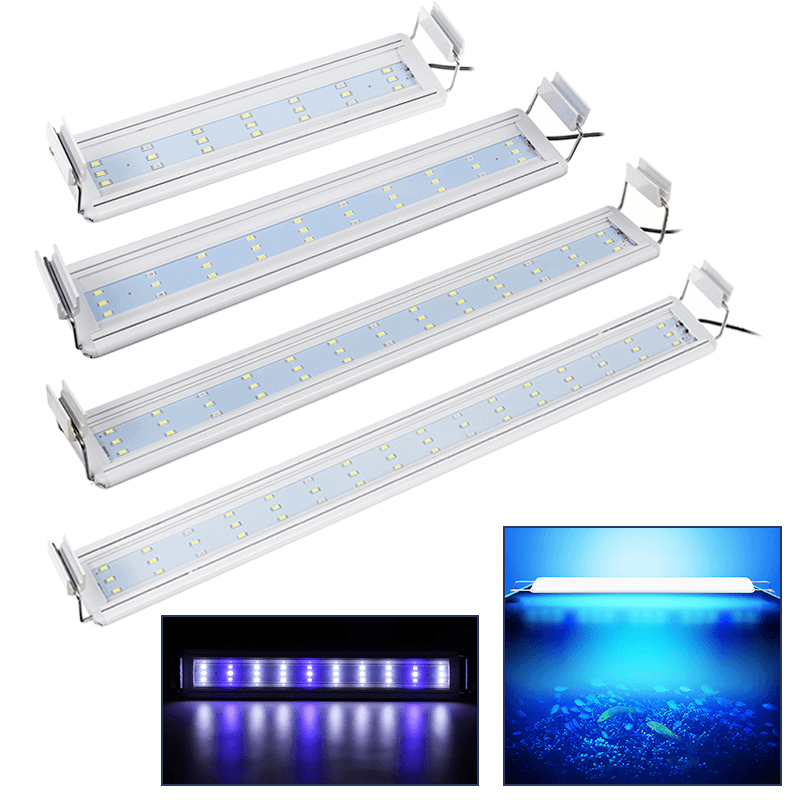 30-60CM LED Aquarium Light Full Spectrum Plant Multi-Color Fish Tank Light Lamp US Plug - MRSLM