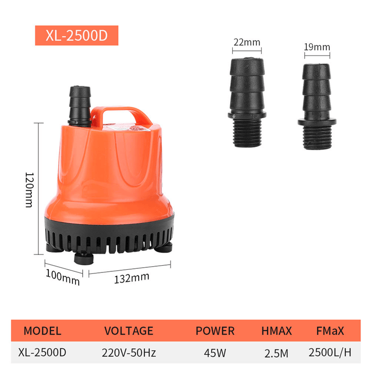 Mini Brushless Water Pump Ultra-Quiet Submersible Water Fountain Pump Filter Waterproof Submersible Fountain Aquarium Tank Fountain - MRSLM