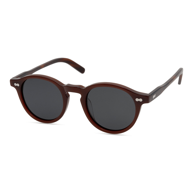 Men'S Retro Literary and Artistic Rivet Sunglasses - MRSLM