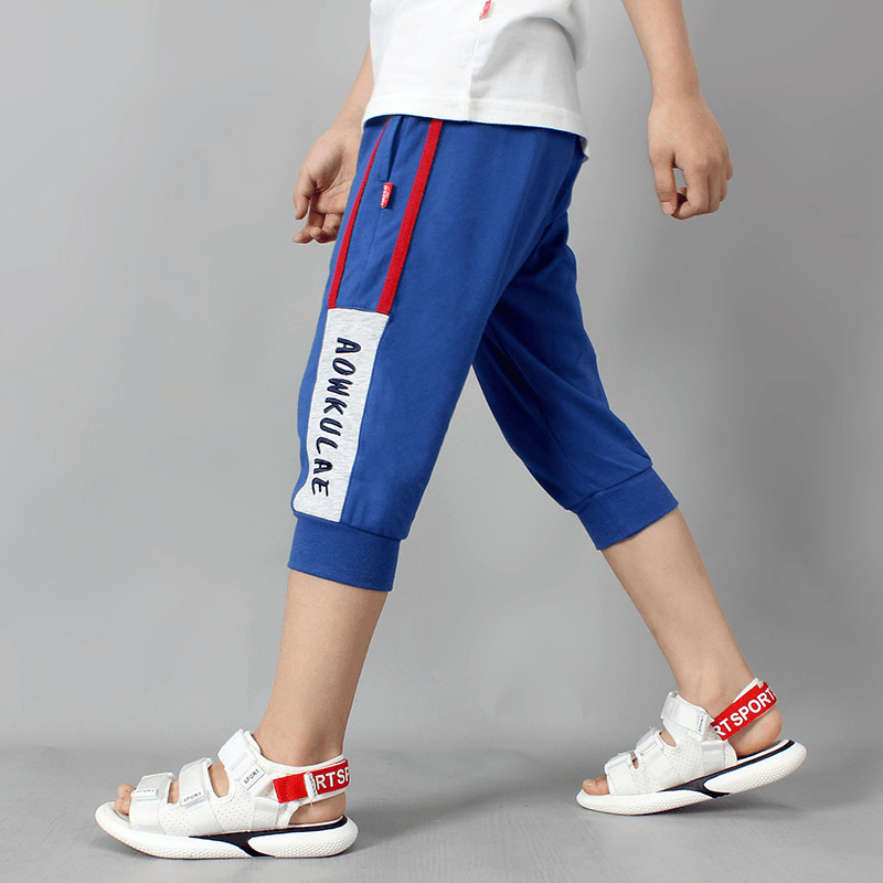 Pure Cotton Sports Fashion Children'S Casual Pants - MRSLM