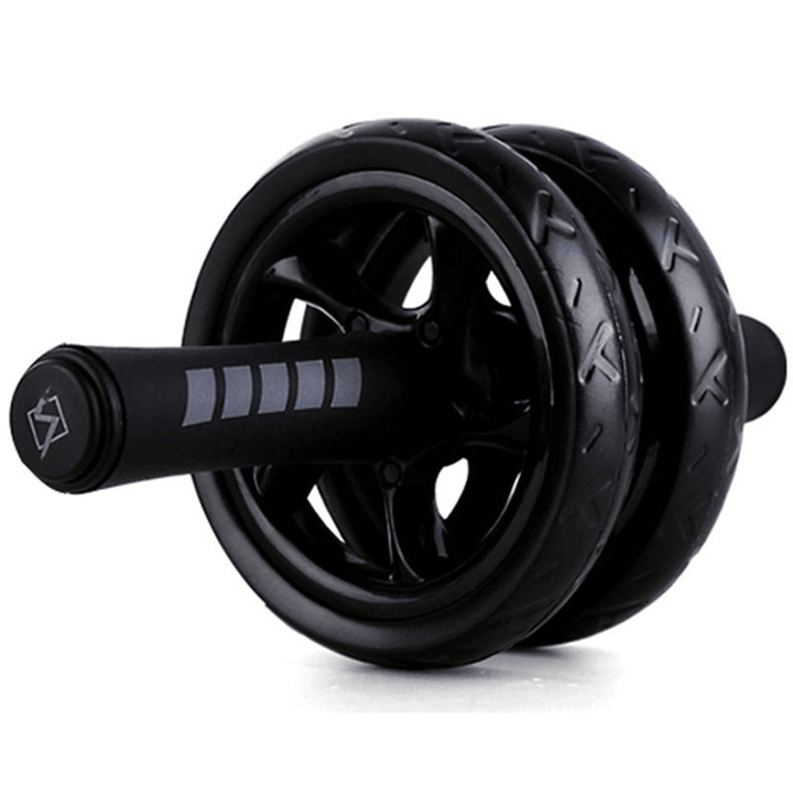 2/3-Wheeled Ab Abdominal Wheel Roller + Knee Pad Home Muscle Trainer Gym Fitness Exercise Tools - MRSLM