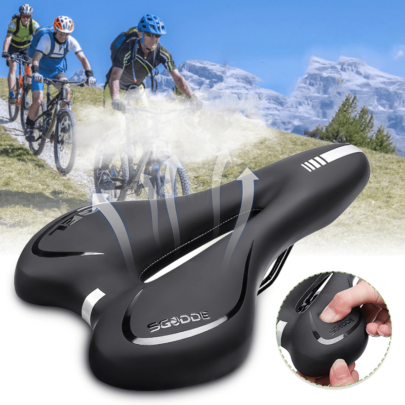 28X16X8Cm Bike Saddle Comfortable Gel Pad Bicycle Cushion MTB Mountain Equipment - MRSLM